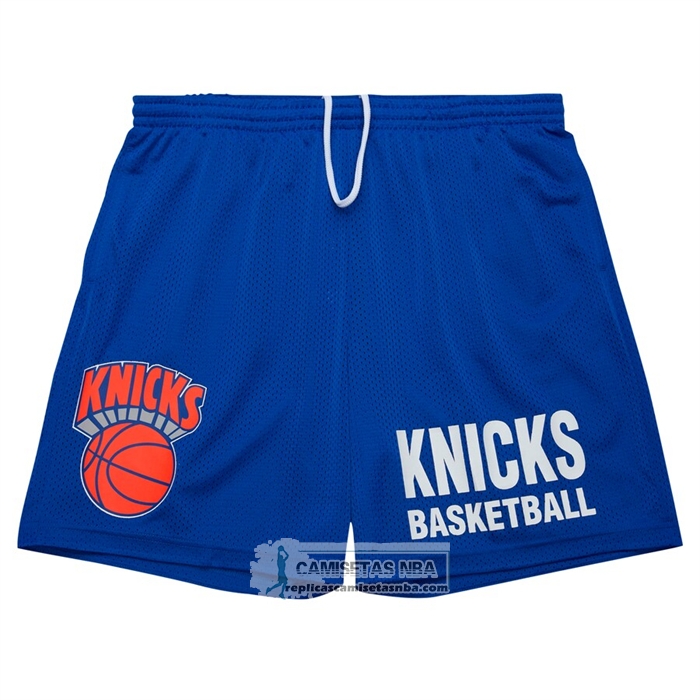 Pantalone New York Knicks Mitchell & Ness Hardwood Classics Azul